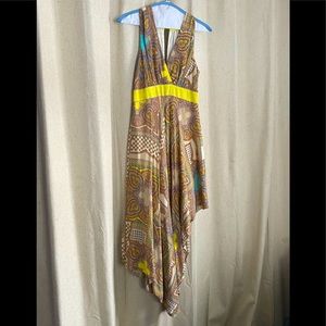 Antonio Melani Asymmetrical Paisley dress